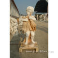 Western Life Size Colored Stone Children Statue